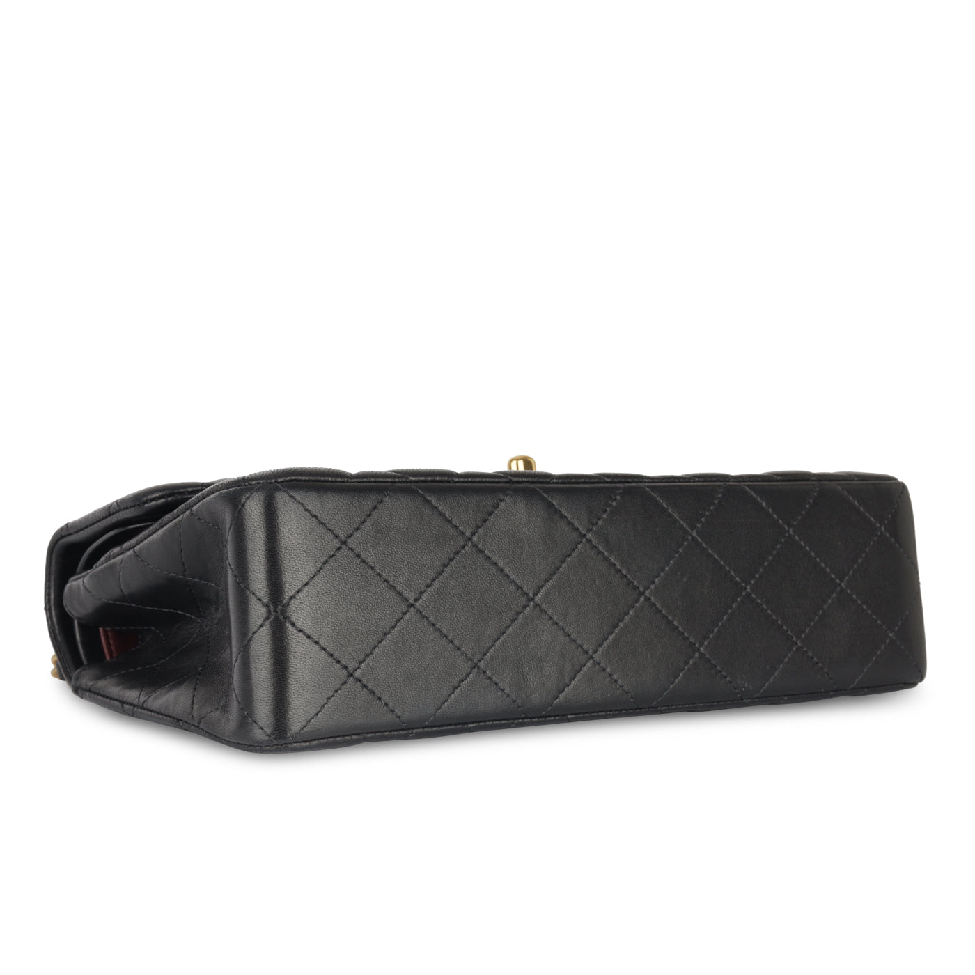 Chanel Classic Flap Lambskin Black Shoulder Bag Style 258