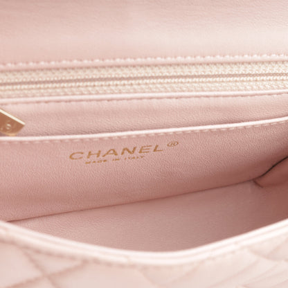 Chanel Classic Flap Lambskin Gold Shoulder Bag Style 90