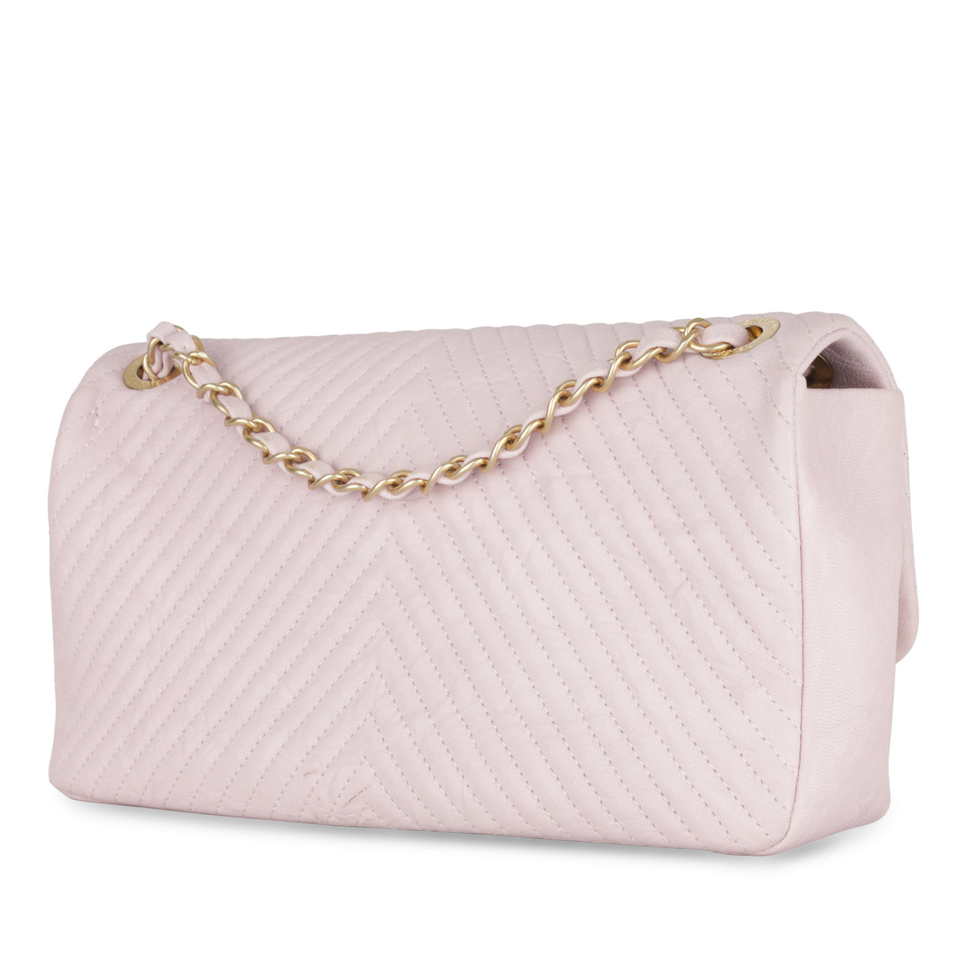 Chanel Chevron Surpique Flap Bag