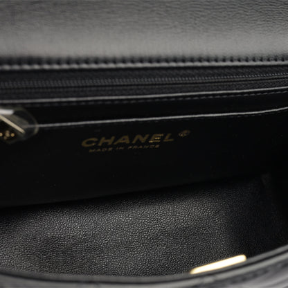 Chanel Classic Flap Lambskin Black Shoulder Bag Style 164