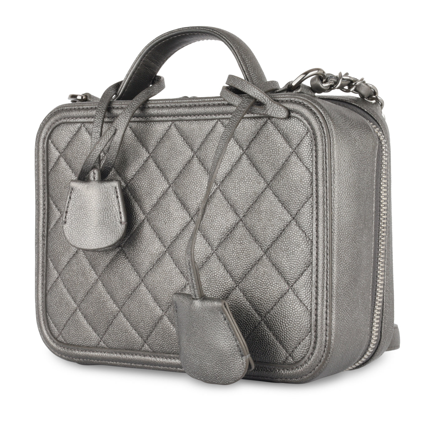 Chanel Vanity Caviar Black Clutch Style 3