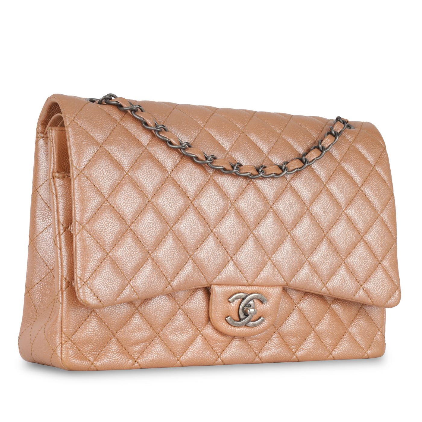 Chanel Classic Flap Caviar Tan Shoulder Bag Caviar