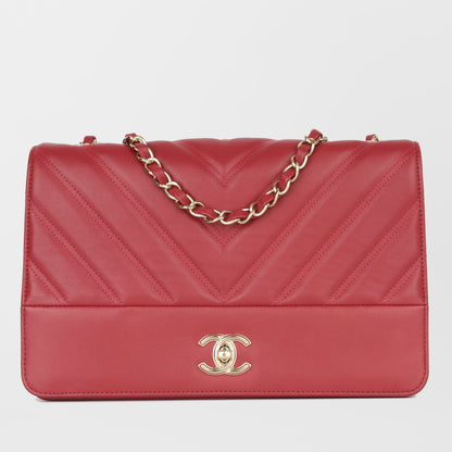 Chanel Classic Flap Lambskin Gold Shoulder Bag Style 5
