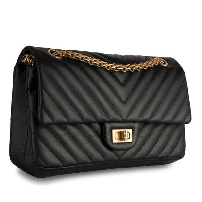 Chanel Classic Flap Lambskin Gold Shoulder Bag Lambskin