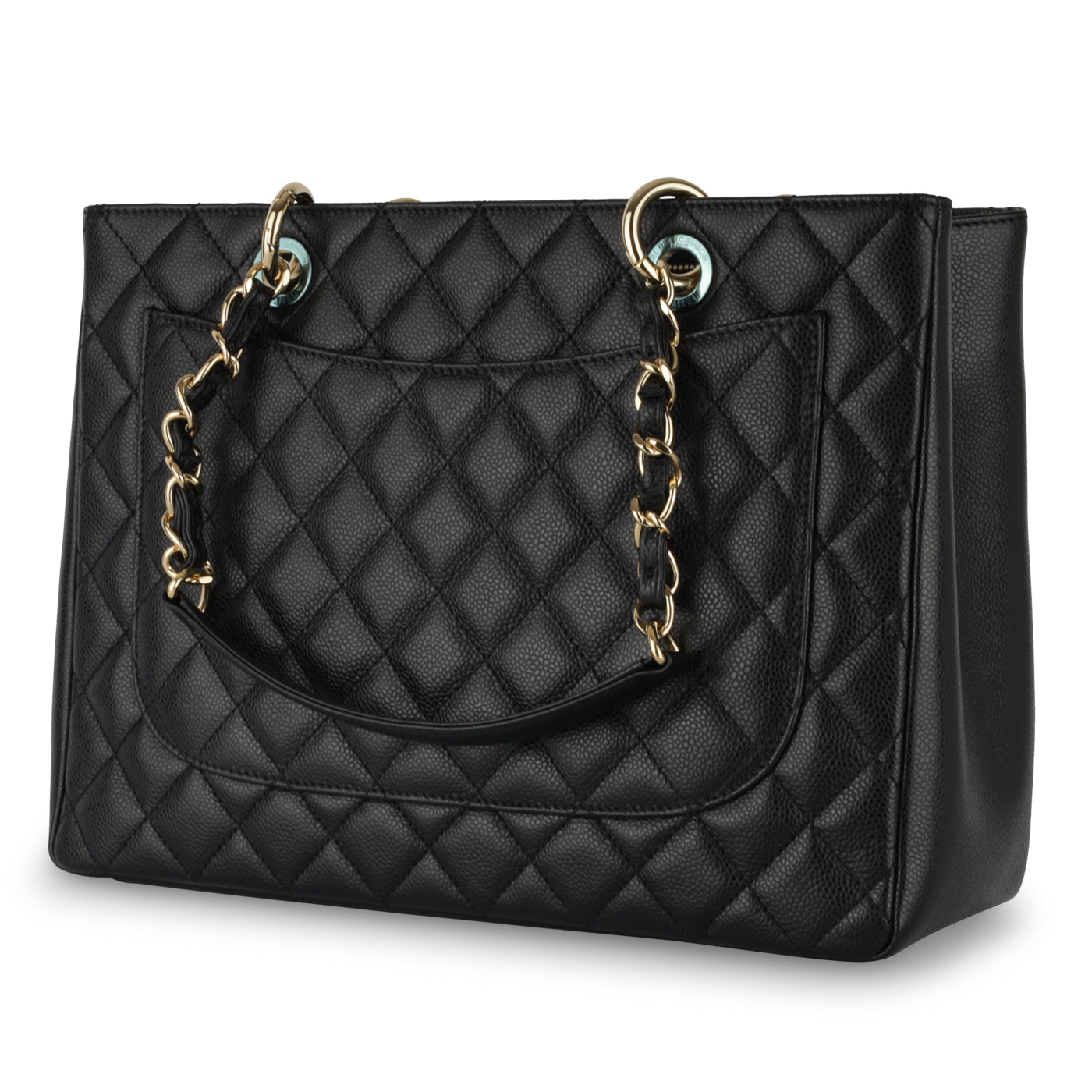 Chanel Shopping Tote Caviar Black Tote Bag Style 14
