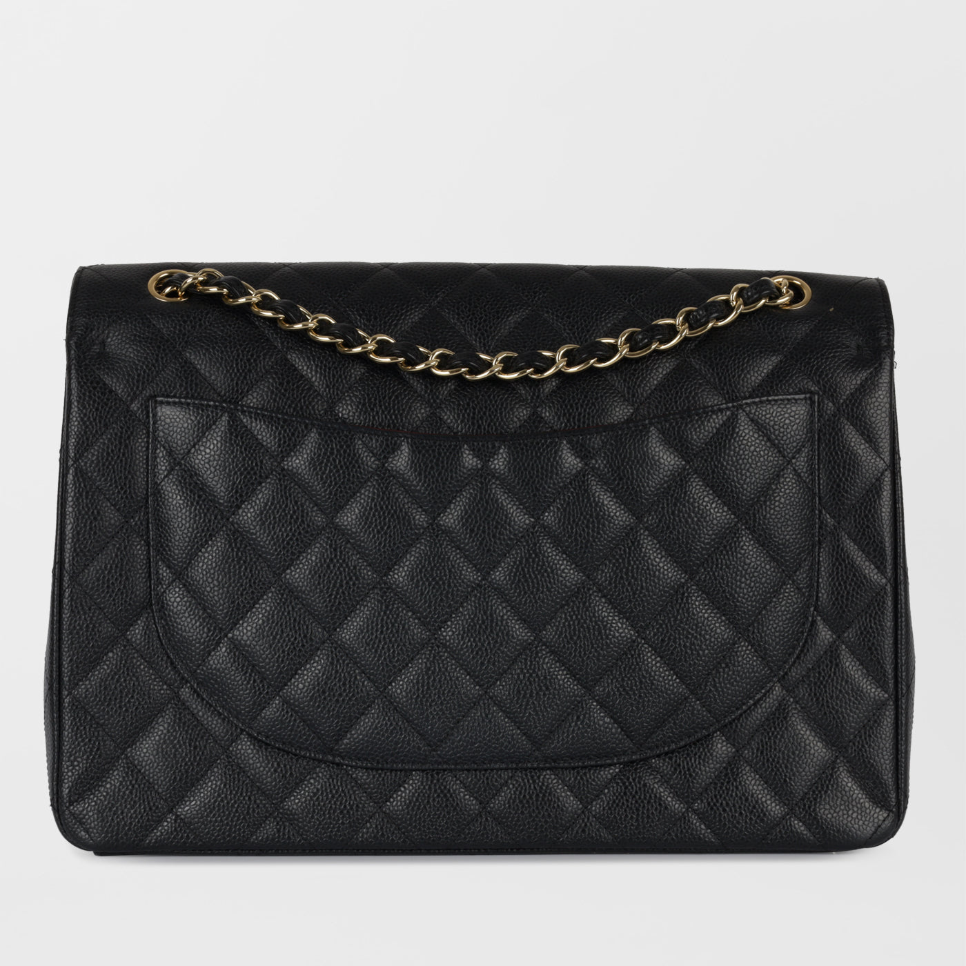 Chanel Classic Flap Lambskin Black Shoulder Bag Style 71