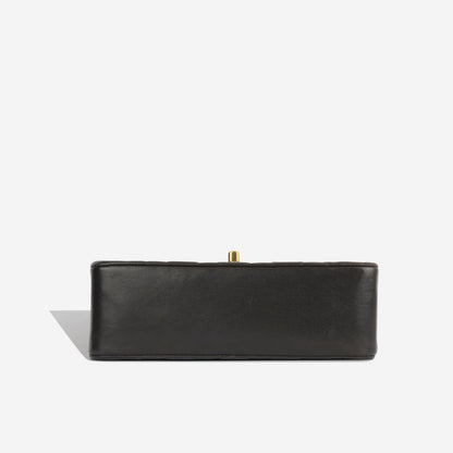 Chanel Classic Flap Lambskin Black Shoulder Bag Style 287