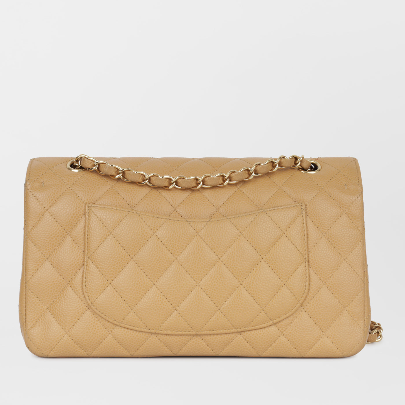 Chanel Classic Flap Caviar Gold Shoulder Bag Style 24