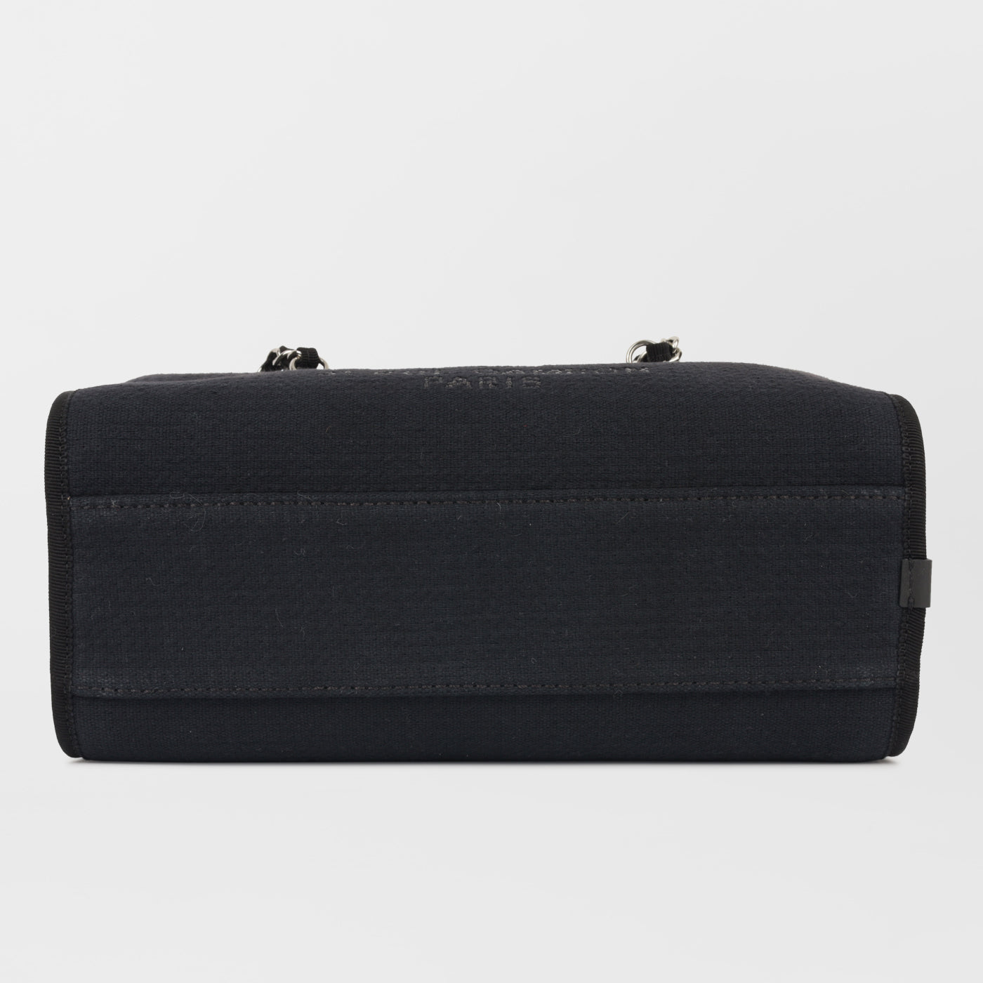 Chanel Deauville Lambskin Black Tote Bag Style 2