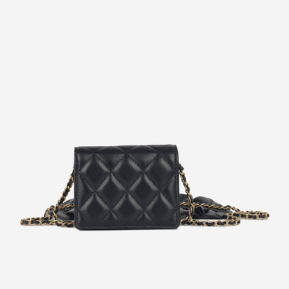 Chanel Luxury Lambskin Black Handbag Style 12