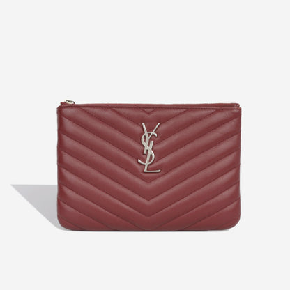Saint Laurent College Calfskin Red Shoulder Bag