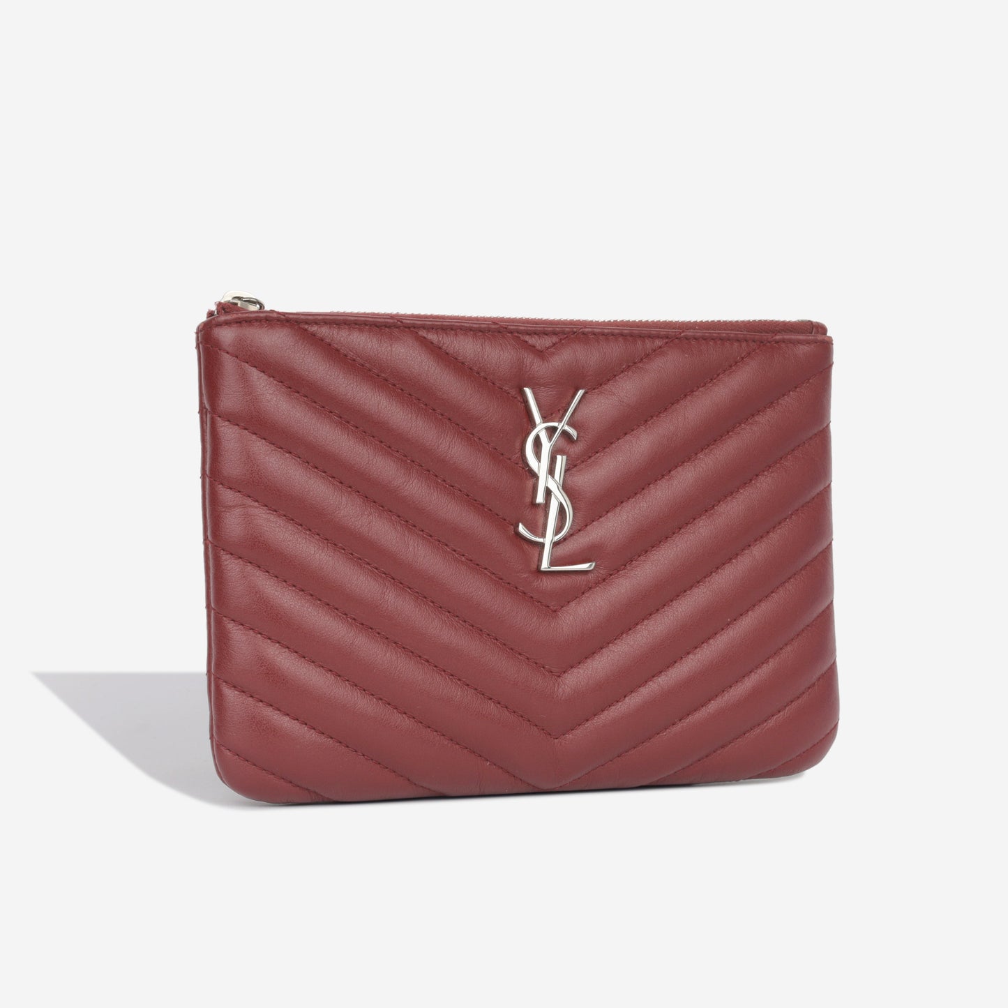 Saint Laurent College Calfskin Red Shoulder Bag Calfskin
