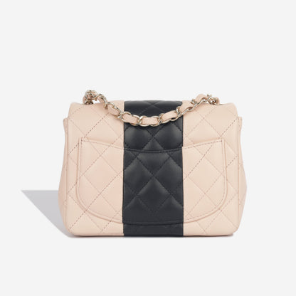 Chanel Classic Flap Lambskin Black Shoulder Bag Style 216