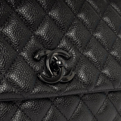 Chanel Coco Handle Caviar Black Shoulder Bag Style 2