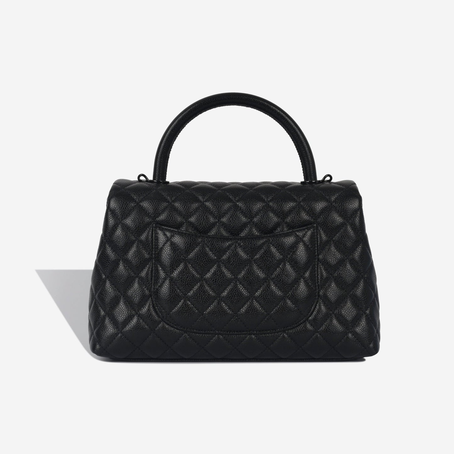 Chanel Coco Handle Caviar Black Shoulder Bag Style 2