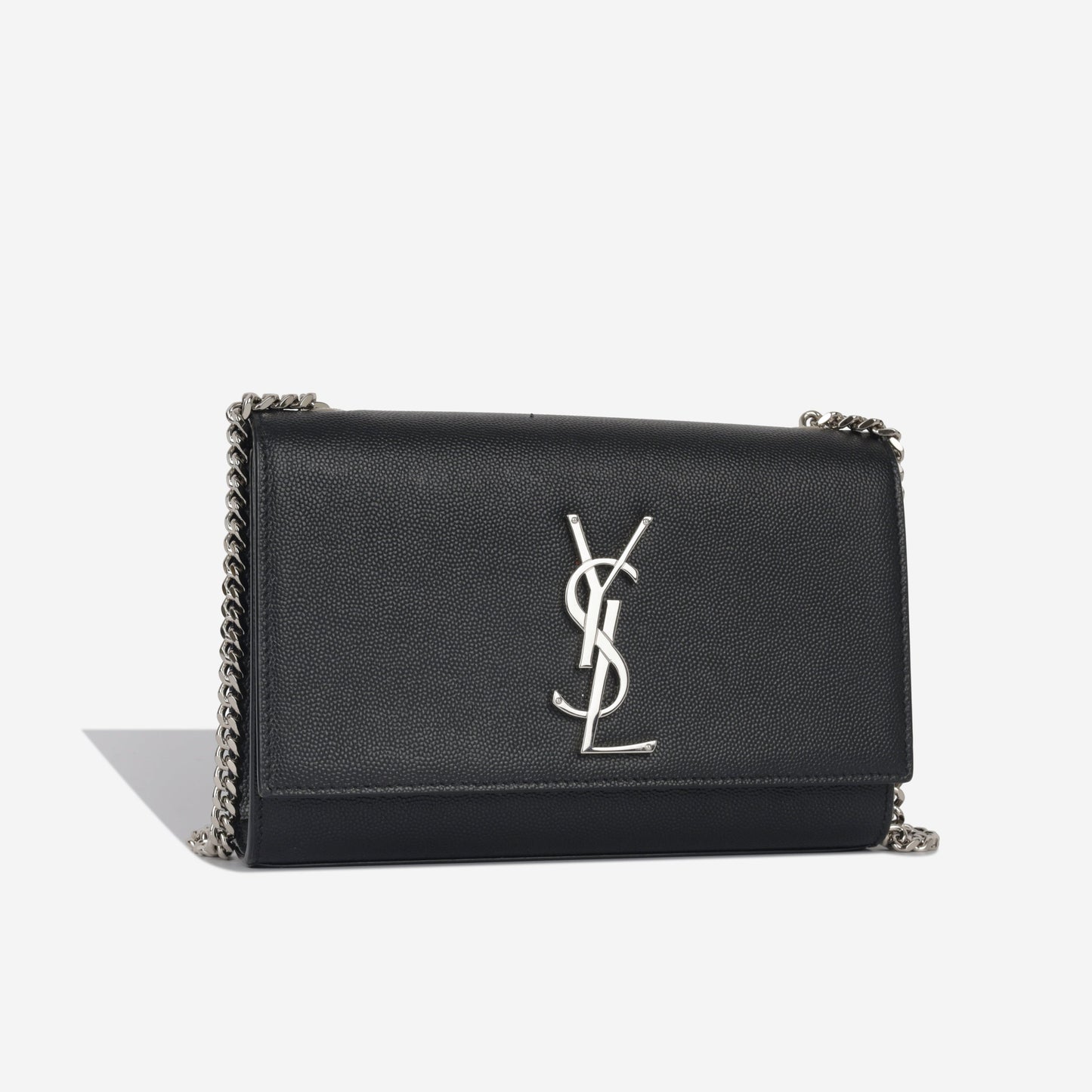 Saint Laurent Kate Leather Black Shoulder Bag Style 23