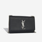 Saint Laurent Kate Leather Black Shoulder Bag Style 23