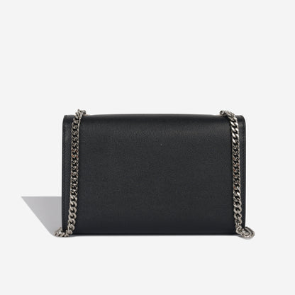 Saint Laurent Kate Leather Black Shoulder Bag Style 23