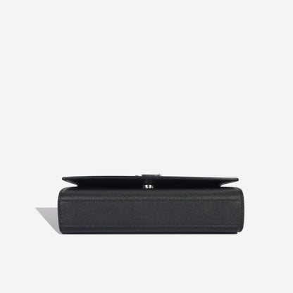 Saint Laurent Kate Leather Black Shoulder Bag Style 23