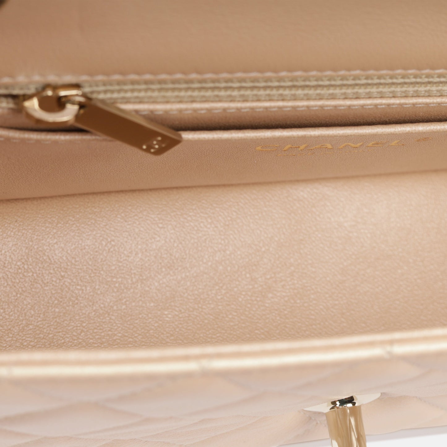 Chanel Classic Flap Lambskin Gold Shoulder Bag Style 64