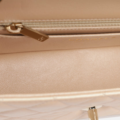 Chanel Classic Flap Lambskin Gold Shoulder Bag Style 64