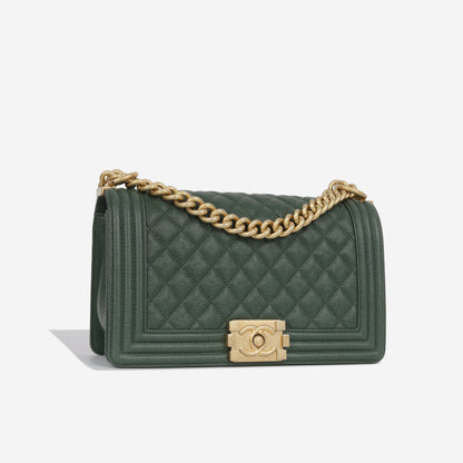 Chanel Boy Bag Lambskin Gold Shoulder Bag Style 8