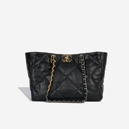 Chanel Chanel 19 Lambskin Black Tote Bag