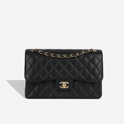 Chanel Classic Flap Caviar Black Shoulder Bag Style 14