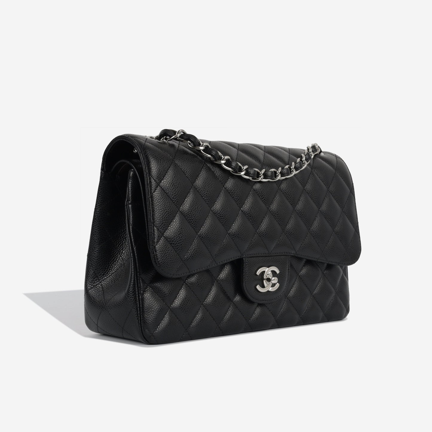 Chanel Classic Flap Caviar Black Shoulder Bag Style 10