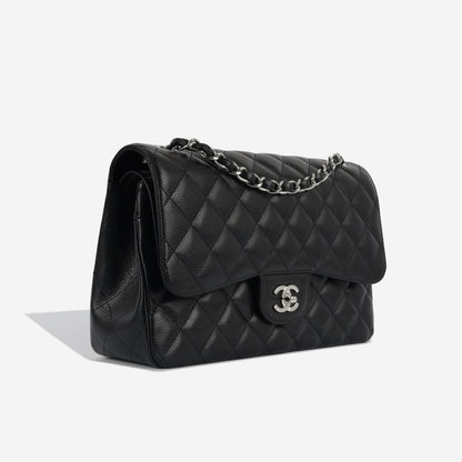 Chanel Classic Flap Caviar Black Shoulder Bag Style 10