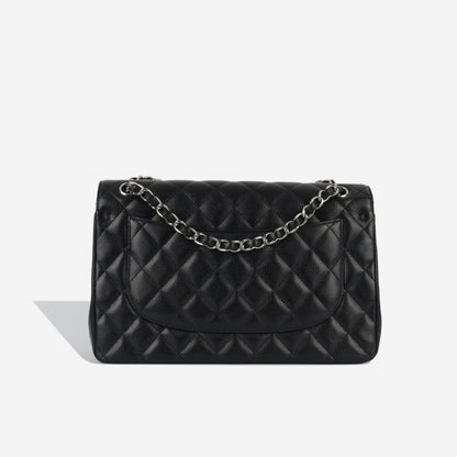 Chanel Classic Flap Caviar Black Shoulder Bag Style 8