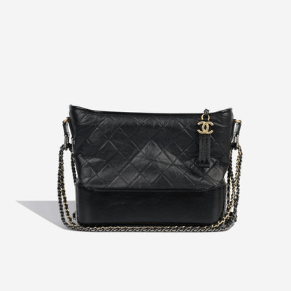 Chanel Gabrielle Calfskin Black Shoulder Bag Style 2