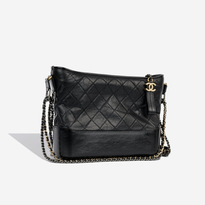 Chanel Gabrielle Calfskin Black Shoulder Bag Style 2