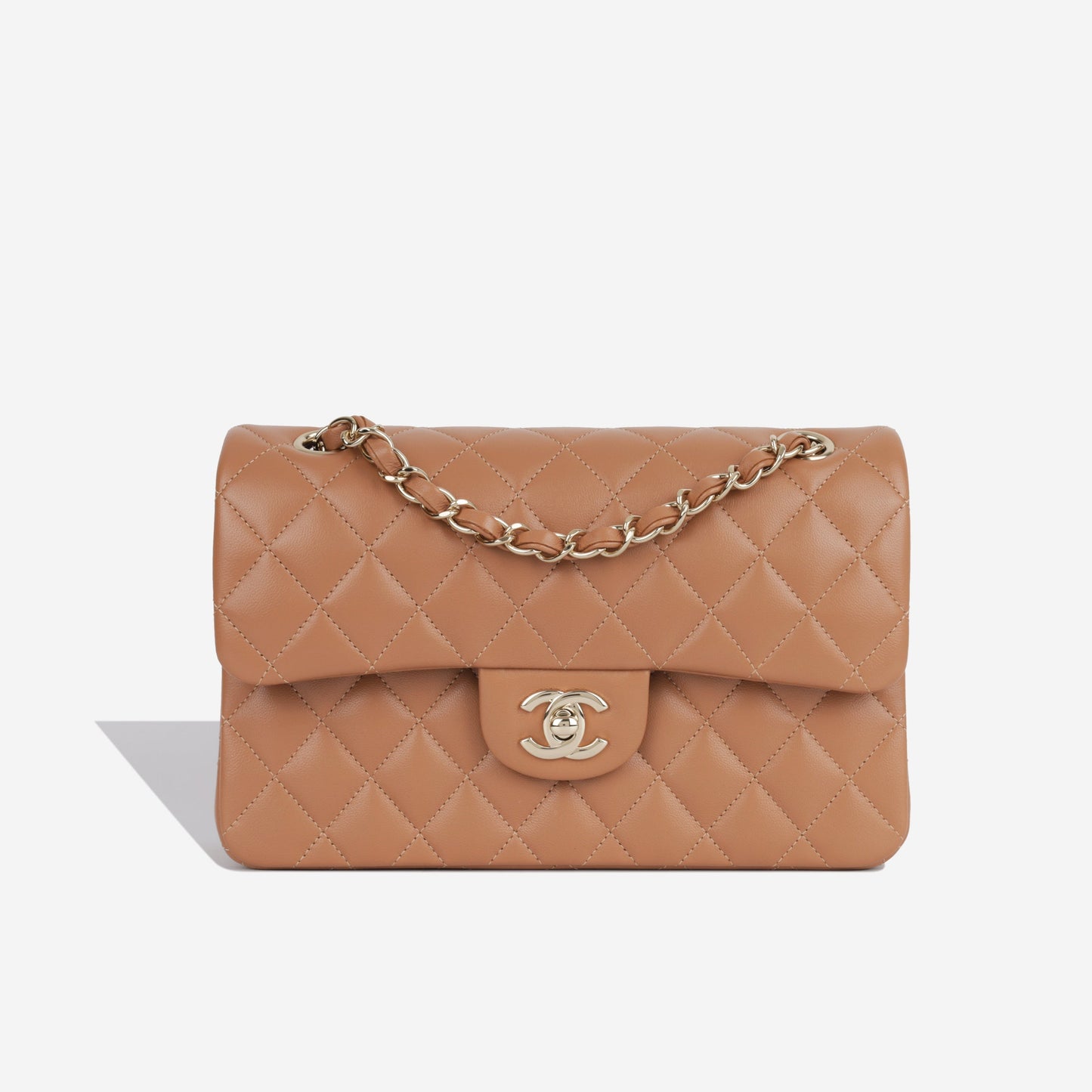 Chanel Classic Flap Lambskin Black Shoulder Bag Style 255