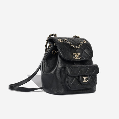 Chanel Calfskin Black Backpack