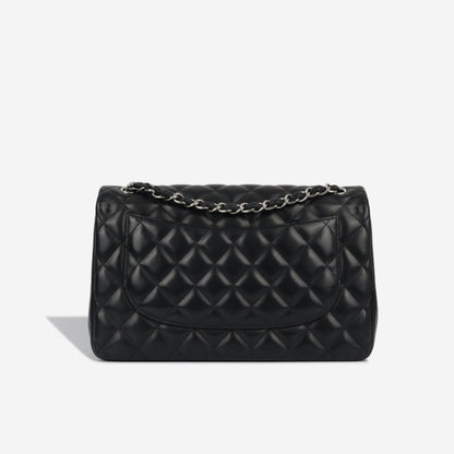 Chanel Classic Flap Lambskin Black Shoulder Bag Style 35
