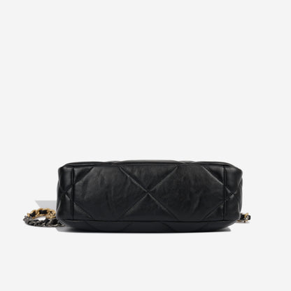 Chanel Chanel 19 Lambskin Black Shoulder Bag Style 19