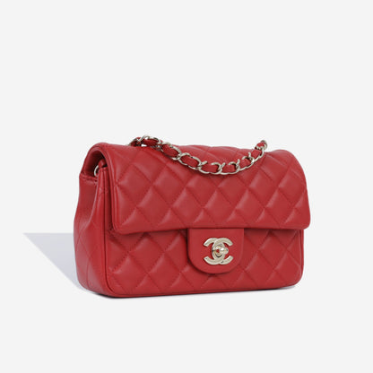 Chanel Classic Flap Lambskin Gold Shoulder Bag Style 56