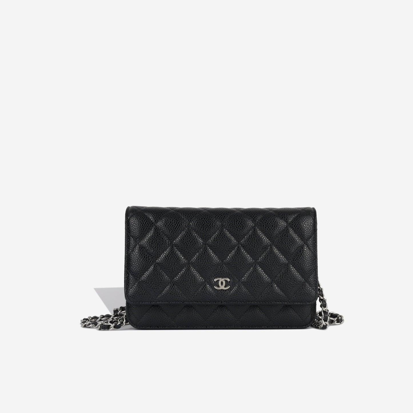 Chanel Wallet On Chain Lambskin Black Crossbody Style 10