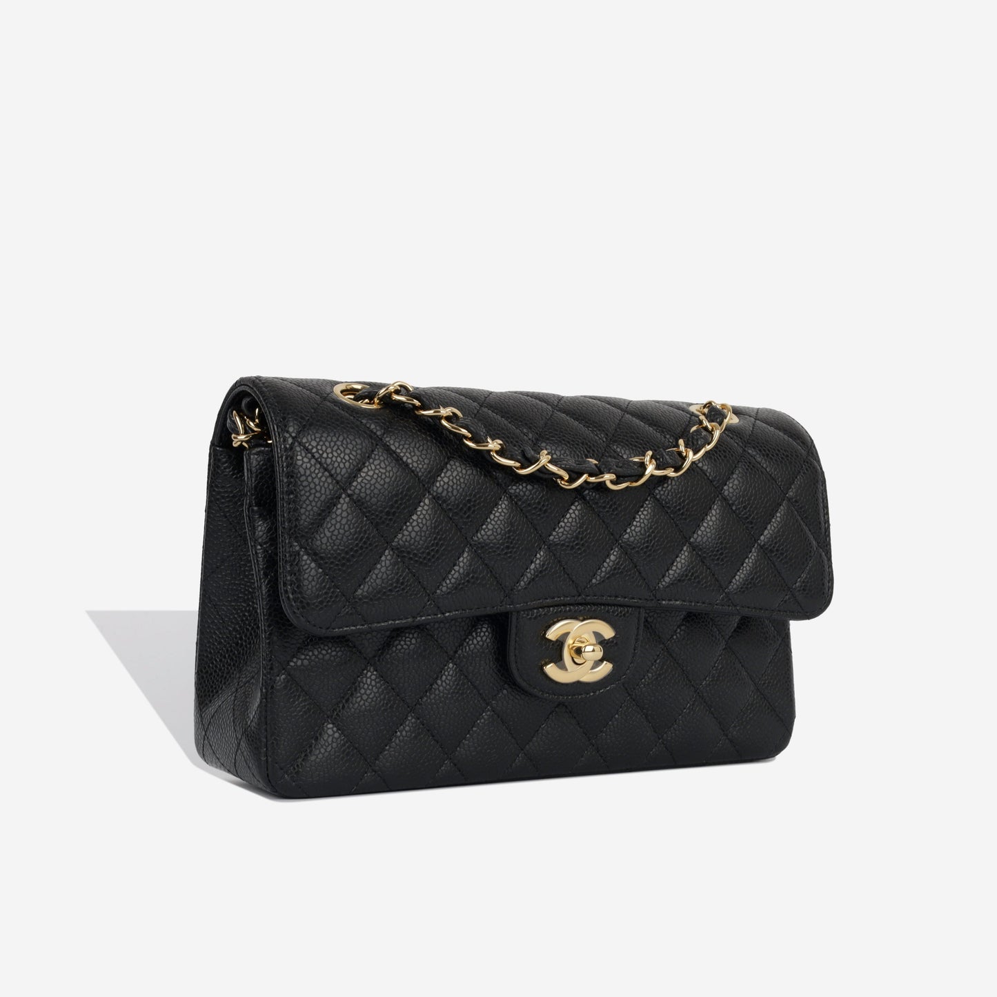 Chanel Classic Flap Caviar Black Shoulder Bag Style 118