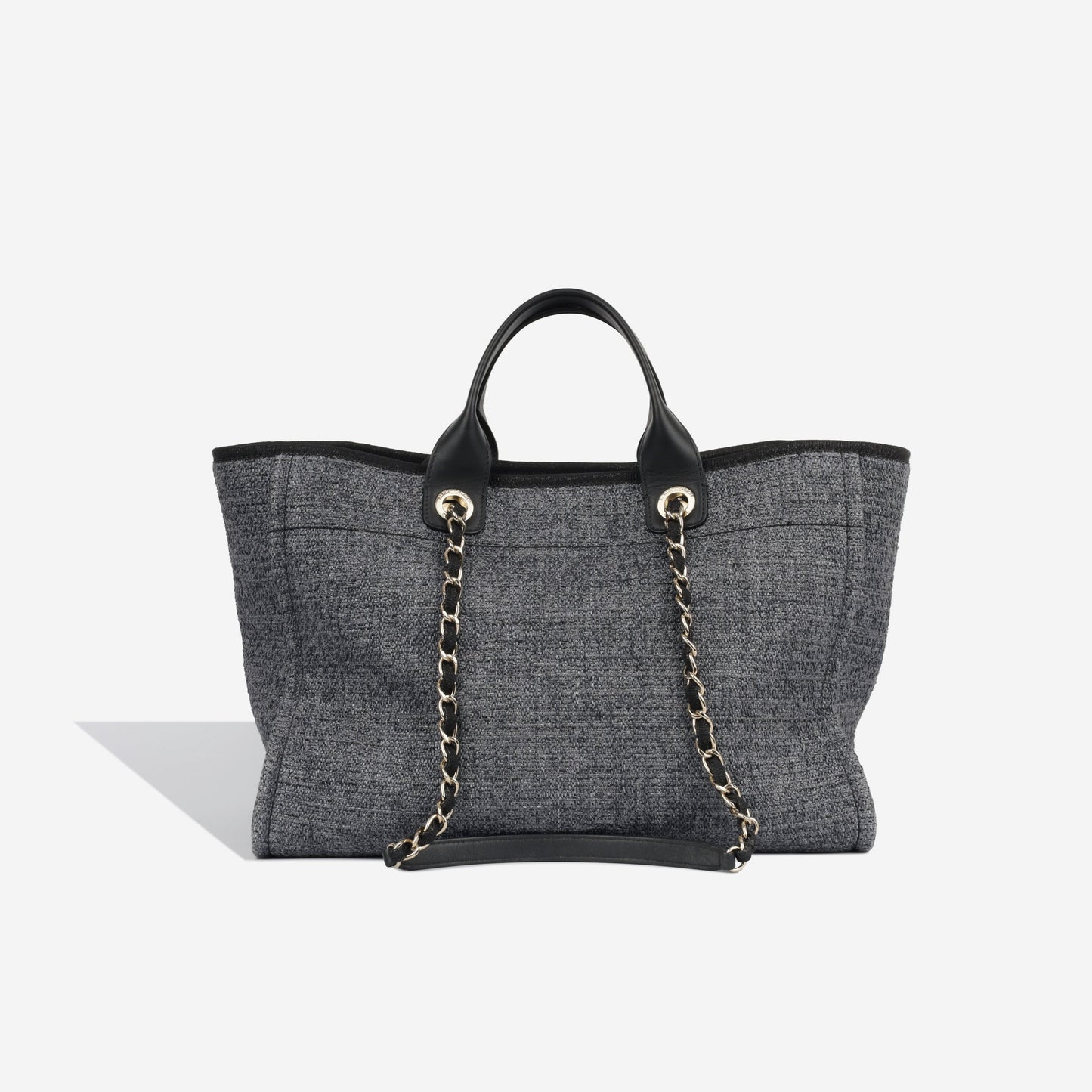 Chanel Cambon Tweed Black Tote Bag