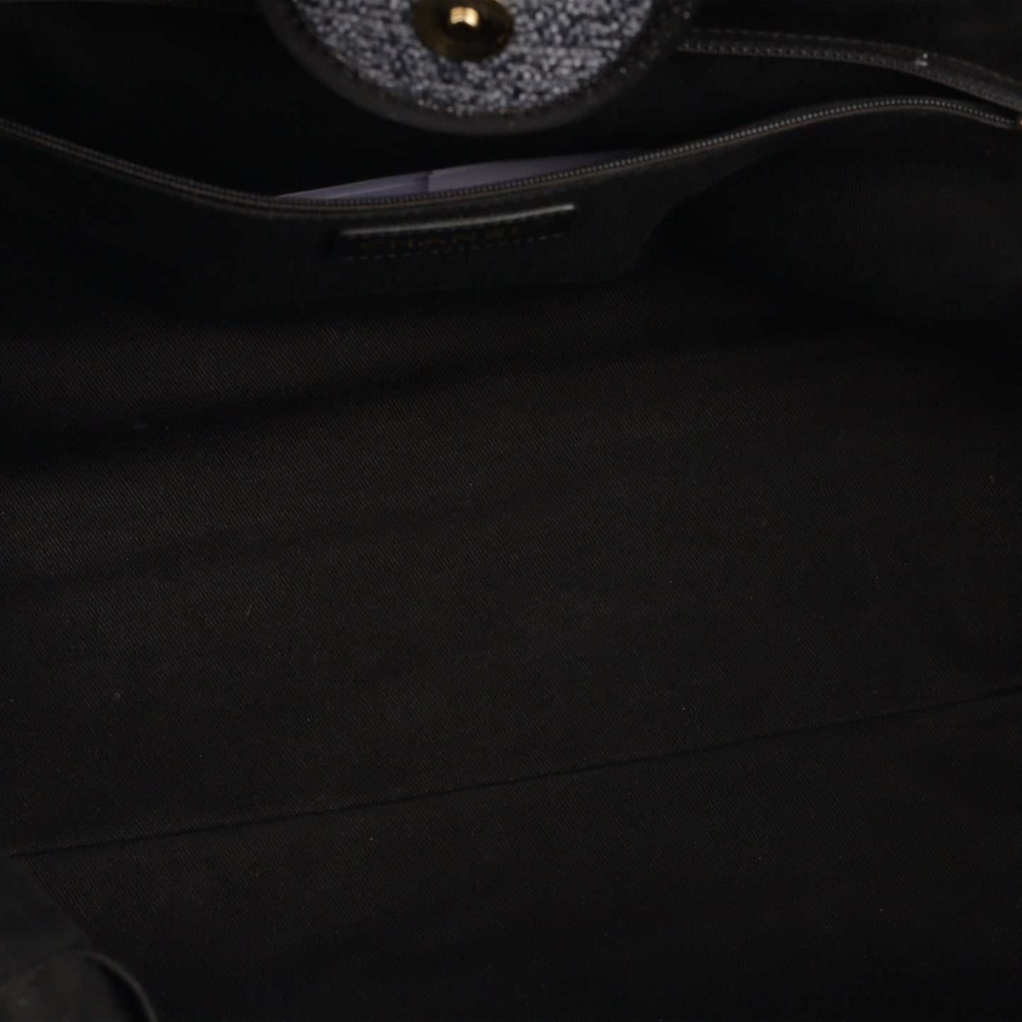 Chanel Cambon Tweed Black Tote Bag
