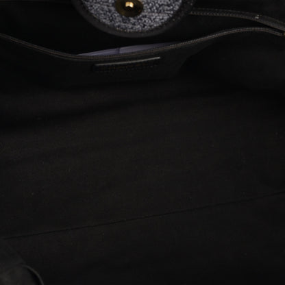 Chanel Cambon Tweed Black Tote Bag