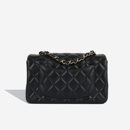 Chanel Classic Flap Lambskin Black Shoulder Bag Style 158