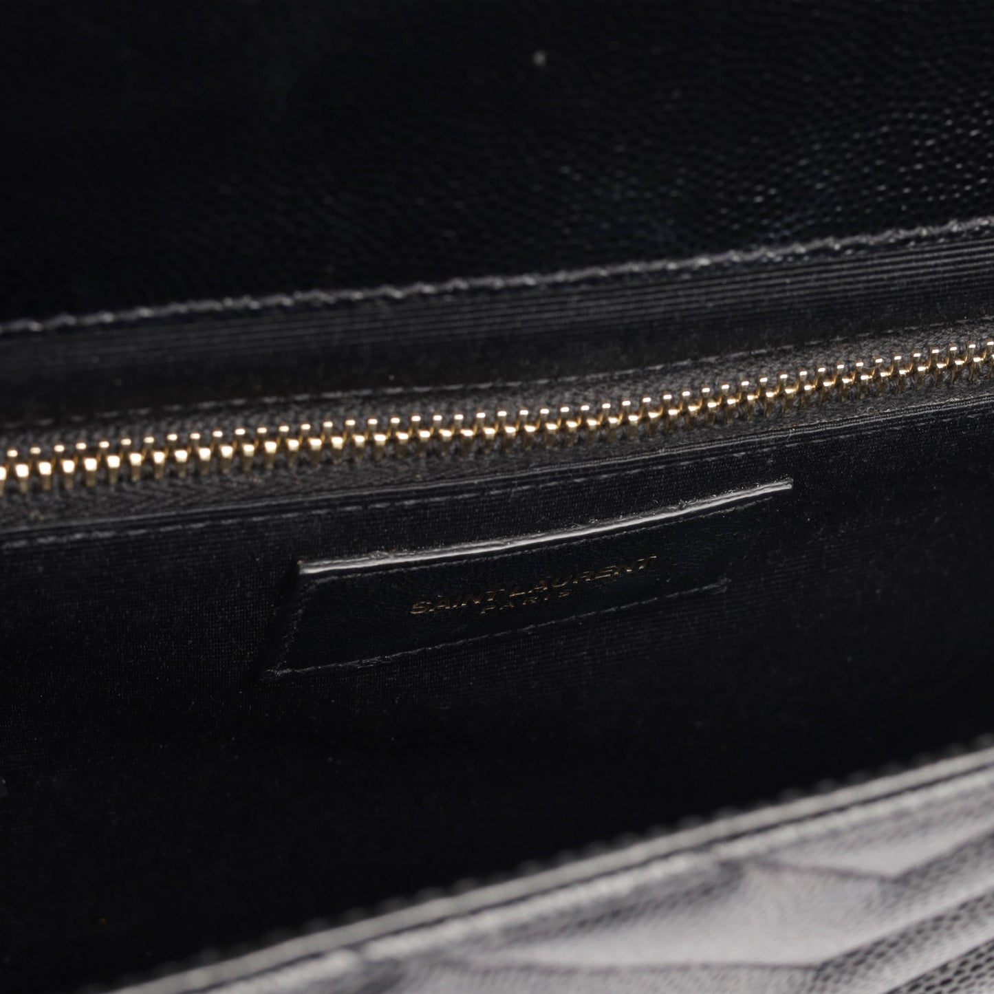 Saint Laurent Envelope Leather Black Shoulder Bag Style 28