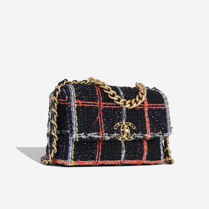 Chanel Chanel 19 Tweed Black Shoulder Bag Style 4