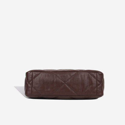 Chanel Chanel 19 Lambskin Brown Shoulder Bag