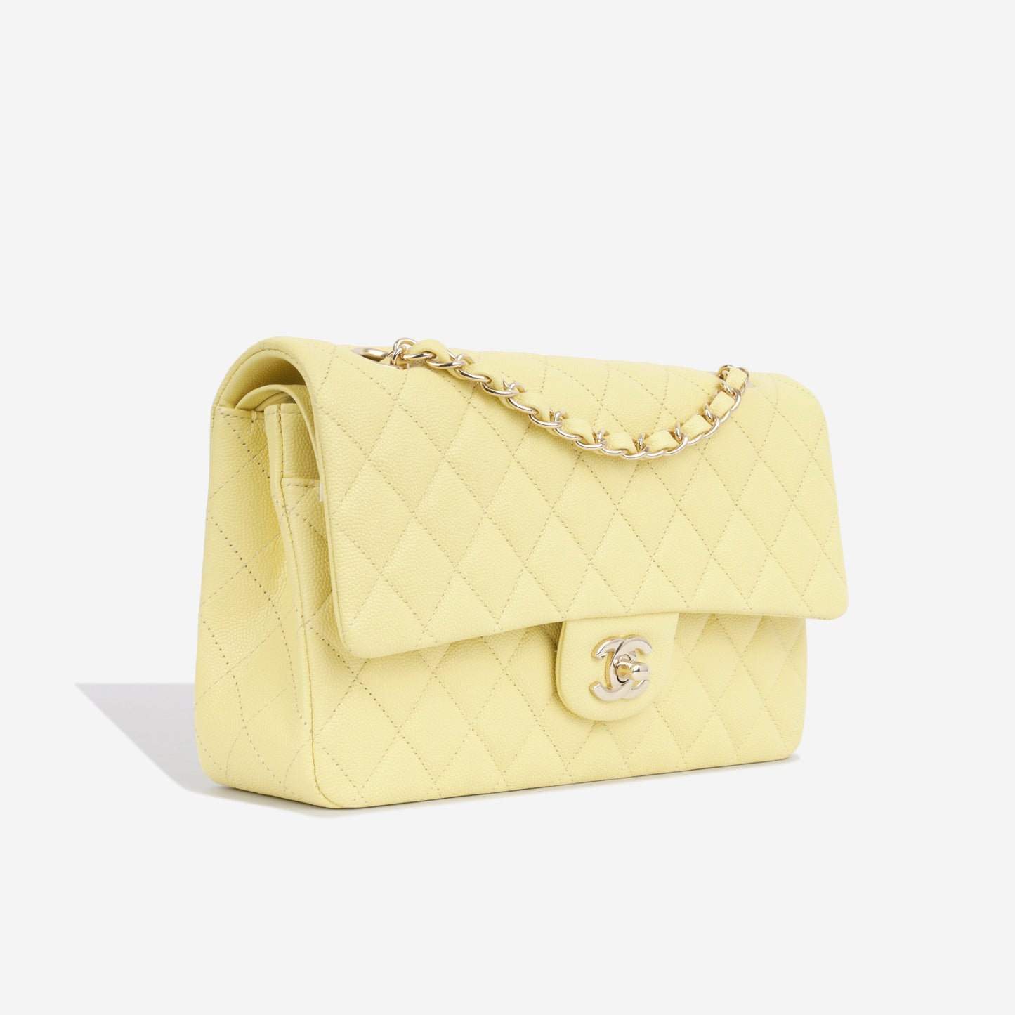 Chanel Classic Flap Caviar Silver Shoulder Bag Style 13