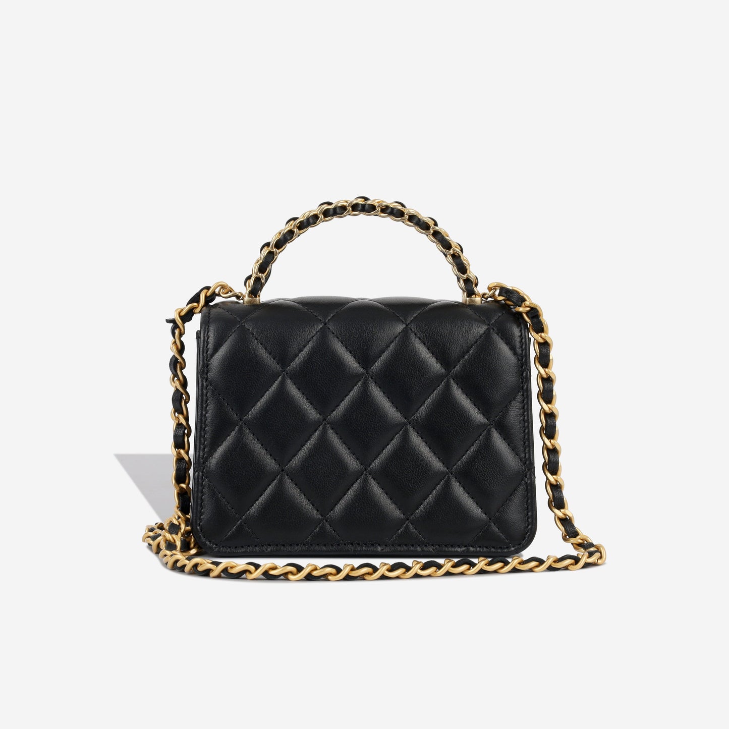 Chanel Classic Flap Lambskin Black Shoulder Bag Style 329