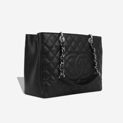 Chanel Shopping Tote Caviar Black Tote Bag Style 11